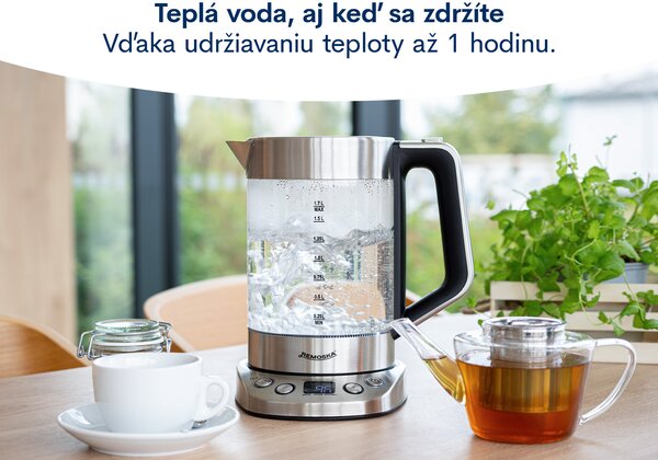 Remoska R307002 Sklenená rýchlovarná kanvica Carino