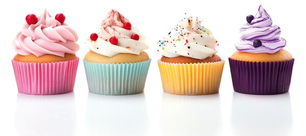 DIMEX | Dibond doska za kuchynskú linku | DBW-10060-232 Cupcaky | 100 x 60 cm