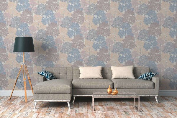 A.S. Création | Vliesová tapeta na stenu AP Floral Impression 37753-4 | 0,53 x 10,05 m | viacfarebná, biela, krémová