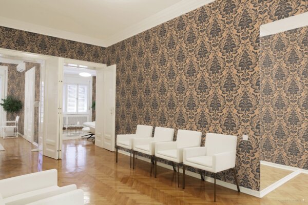A.S. Création | Vliesová tapeta na stenu Attractive 36910-4 | 0,53 x 10,05 m | zlatá, čierna