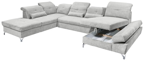 SEDACIA SÚPRAVA, textil, svetlosivá MID.YOU - Sedačky, Online Only