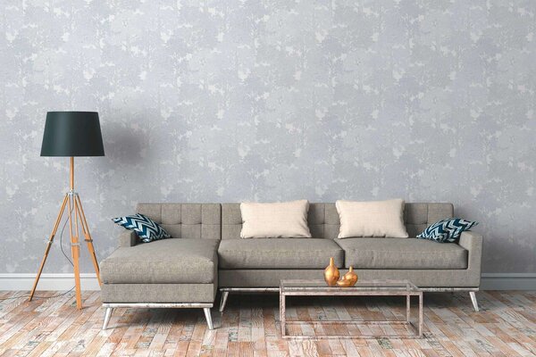 A.S. Création | Vliesová tapeta na stenu AP Floral Impression 37753-6 | 0,53 x 10,05 m | biela, šedá