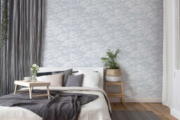 A.S. Création | Vliesová tapeta na stenu AP Jungle Chic 37705-2 | 0,53 x 10,05 m | biela, šedá