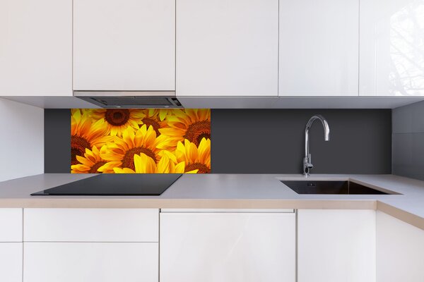 DIMEX | Dibond doska za kuchynskú linku | DBW-08040-051 Slnečnica| 80 x 40 cm