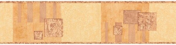 A.S. Création | Samolepiaci bordúra na stenu Only Borders 9006-47 | 13 cm x 5 m | hnedá, oranžová