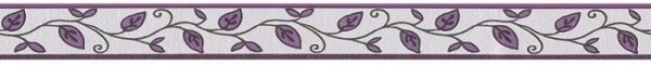 A.S. Création | Samolepiaci bordúra na stenu Only Borders 2622-26 | 5 cm x 5 m | krémová, čierna, fialová