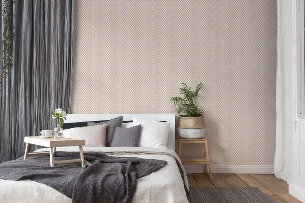 A.S. Création | Vliesová tapeta na stenu Trendwall 2 37958-1 | 0,53 x 10,05 m | biela, béžová, metalická