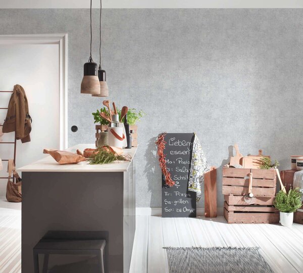 A.S. Création | Vliesová tapeta na stenu Trendwall 2 38089-5 | 0,53 x 10,05 m | metalická, šedá