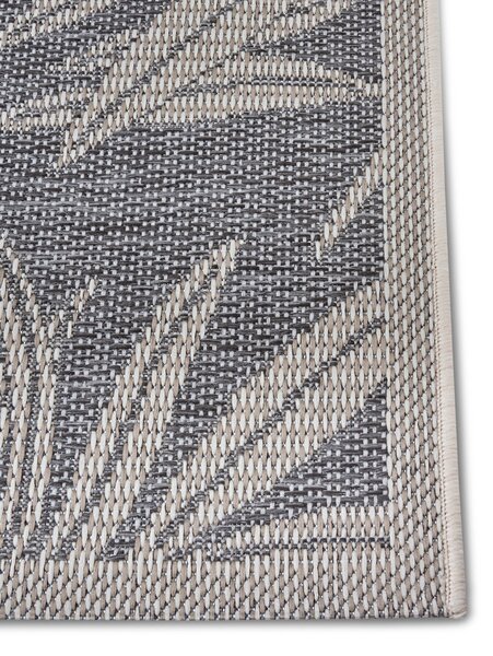Hanse Home , Kusový koberec Clyde 105907 Paru Grey Cream – na von aj na doma, 63x120, šedá, chodba / predsieň