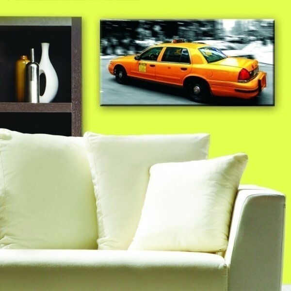 DIMEX | Obraz na skle | Taxi GL-60-012 | 60 x 30 cm