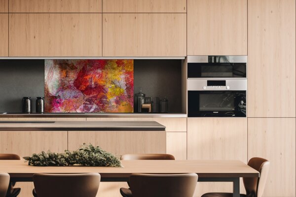 DIMEX | Dibond doska za kuchynskú linku | DBW-10060-160 Abstraktný múr | 100 x 60 cm