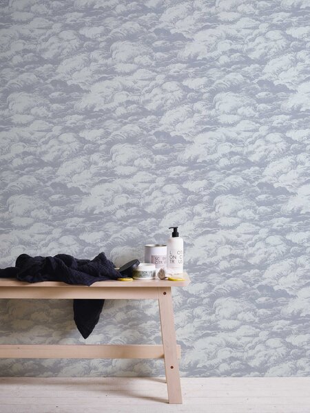 A.S. Création | Vliesová tapeta na stenu AP Jungle Chic 37705-4 | 0,53 x 10,05 m | biela, šedá