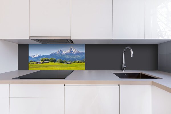 DIMEX | Dibond doska za kuchynskú linku | DBW-08040-135 Alpský pohľad| 80 x 40 cm