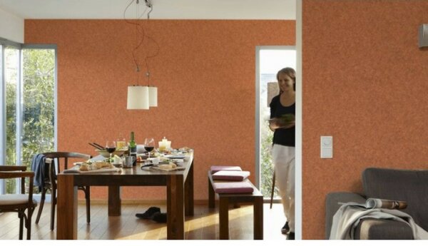 A.S. Création | Vliesová tapeta na stenu Neue Bude 36207-9 | 0,53 x 10,05 m | medená, oranžová, hnedá