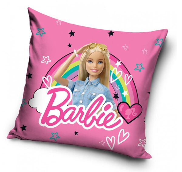 Carbotex Obliečka na vankúšik 40x40 cm - Barbie Čarovná dúha