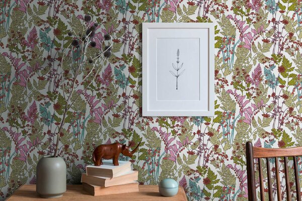 A.S. Création | Vliesová tapeta na stenu AP Floral Impression 37751-3 | 0,53 x 10,05 m | viacfarebná, biela