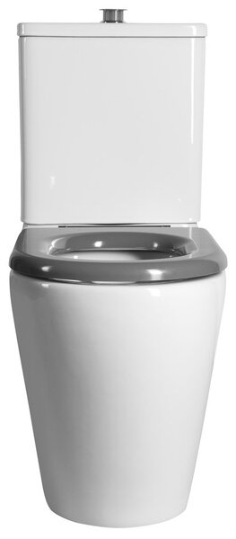 Sapho Sapho, DARIO RIMLESS WC kombi misa s nádržkou, spodný/zadný odpad, biela, MC102