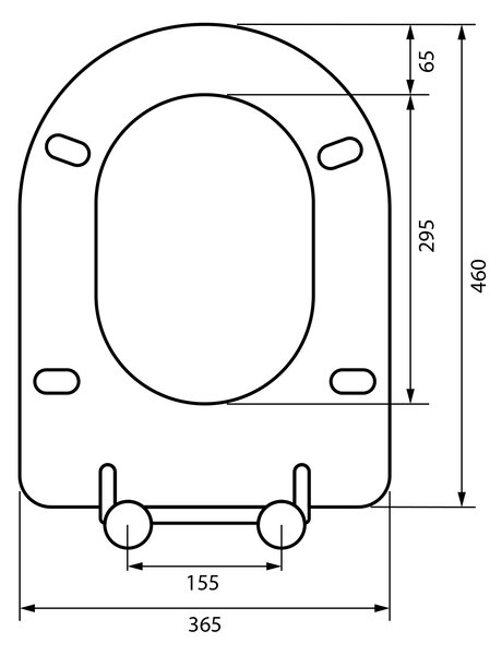 Sapho Sapho, MEDIC WC sedátko, Slim, Soft Close, duroplast, biela, MC102-113