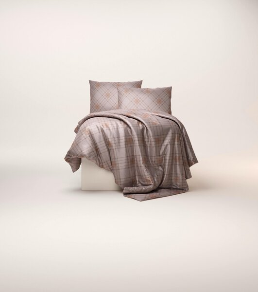 POSTEĽNÁ BIELIZEŇ, satén, taupe, 200/200 cm Ambia Home - Obliečky & plachty