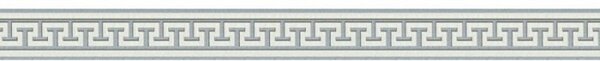 A.S. Création | Samolepiaci bordúra na stenu Only Borders 2813-19 | 4 cm x 5 m | šedá, metalická, biela