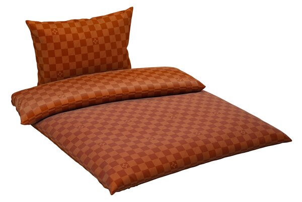 POSTEĽNÁ BIELIZEŇ satén oranžová 140/200 cm Ambia Home - Obliečky & plachty