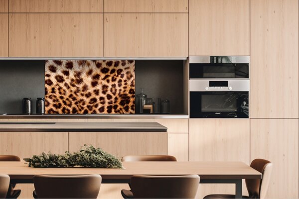 DIMEX | Dibond doska za kuchynskú linku | DBW-10060-069 Leopardia koža | 100 x 60 cm