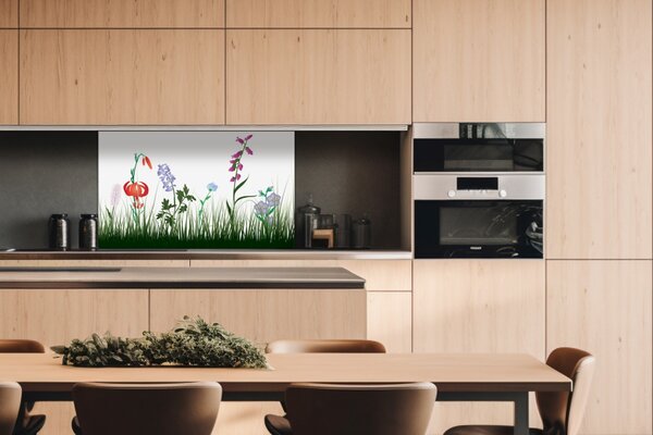 DIMEX | Dibond doska za kuchynskú linku | DBW-10060-182 Lúčny dizajn | 100 x 60 cm
