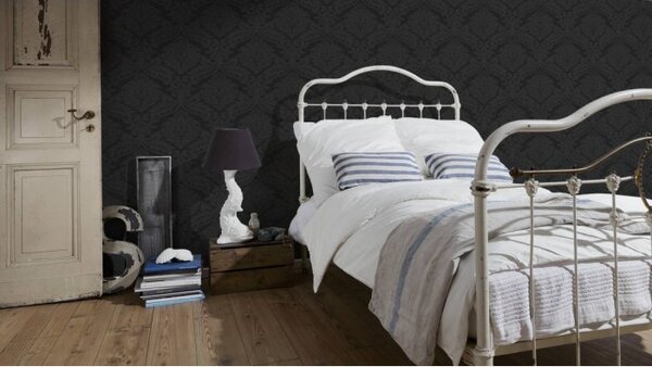 A.S. Création | Vinylová tapeta na stenu Black and White 5526-31 | 0,53 x 10,05 m | čierna