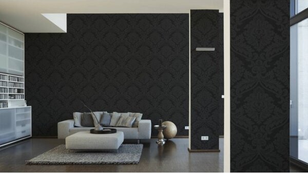 A.S. Création | Vinylová tapeta na stenu Black and White 5526-31 | 0,53 x 10,05 m | čierna