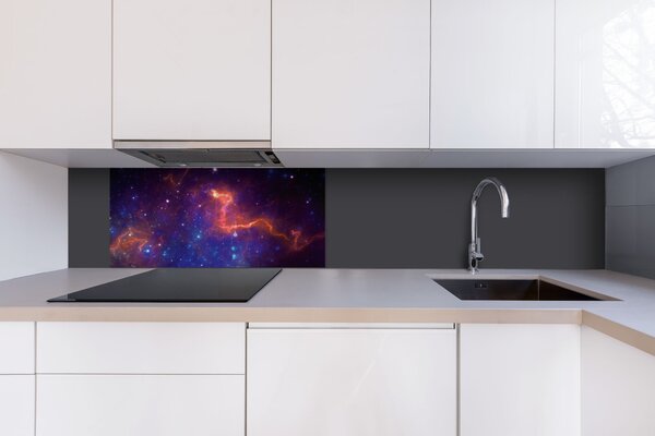 DIMEX | Dibond doska za kuchynskú linku | DBW-08040-236 Farebná galaxia| 80 x 40 cm