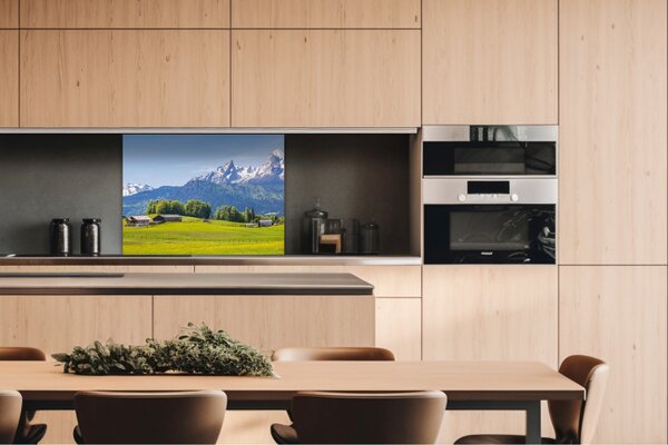 DIMEX | Dibond doska za kuchynskú linku | DBW-08060-135 Alpský pohľad | 80 x 60 cm