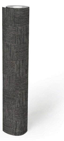A.S. Création | Vliesová tapeta na stenu Cuba 38026-3 | 0,53 x 10,05 m | čierna, metalická