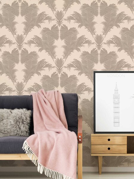 A.S. Création | Vliesová tapeta na stenu Trendwall 2 37959-1 | 0,53 x 10,05 m | krémová, metalická