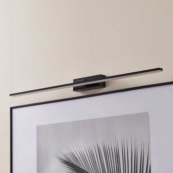 Nástenné svietidlo LED Miroir 80 cm čierne 4000K, Čierna, Kúpeľňa, Hliník, Moderný, Nástenné svietidlo