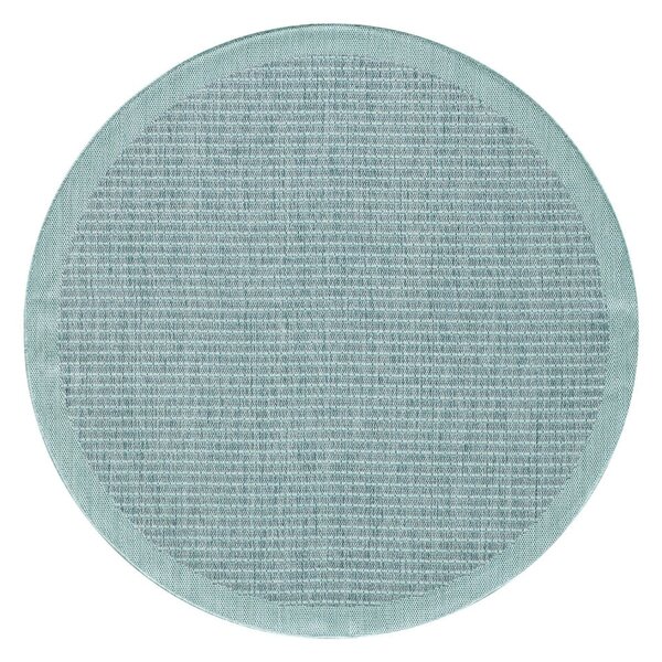 Modrý okrúhly vnútorný a vonkajší koberec ø 120 cm Giza 1410 – Ayyildiz Carpets