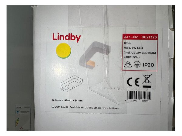 Lindby Lindby - LED Nástenné svietidlo JULIKA 1xG9/5W/230V LW0310 + záruka 3 roky zadarmo