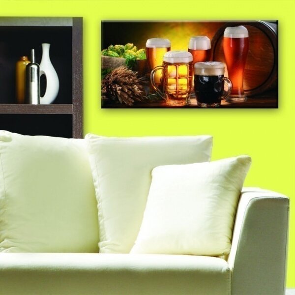 DIMEX | Obraz na skle | Pivo GL-60-002 | 60 x 30 cm