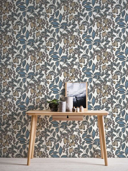 A.S. Création | Vliesová tapeta na stenu AP Floral Impression 37754-8 | 0,53 x 10,05 m | viacfarebná, biela, čierna