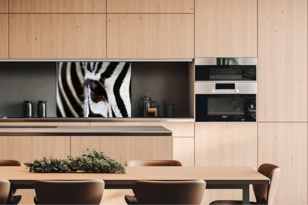 DIMEX | Dibond doska za kuchynskú linku | DBW-08060-016 Zebra | 80 x 60 cm
