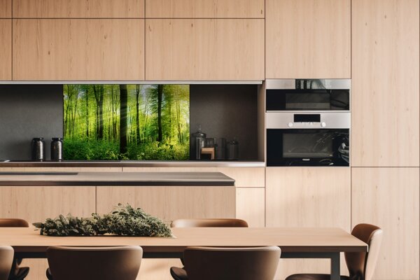 DIMEX | Dibond doska za kuchynskú linku | DBW-10060-133 Svieži les | 100 x 60 cm