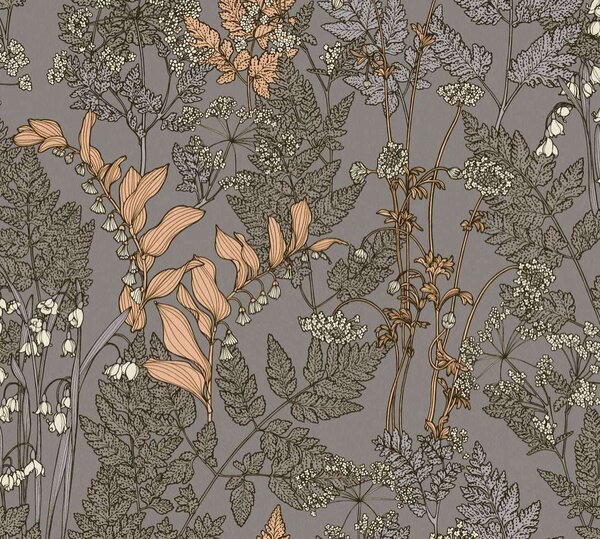 A.S. Création | Vliesová tapeta na stenu AP Floral Impression 37751-9 | 0,53 x 10,05 m | viacfarebná, béžová, šedá