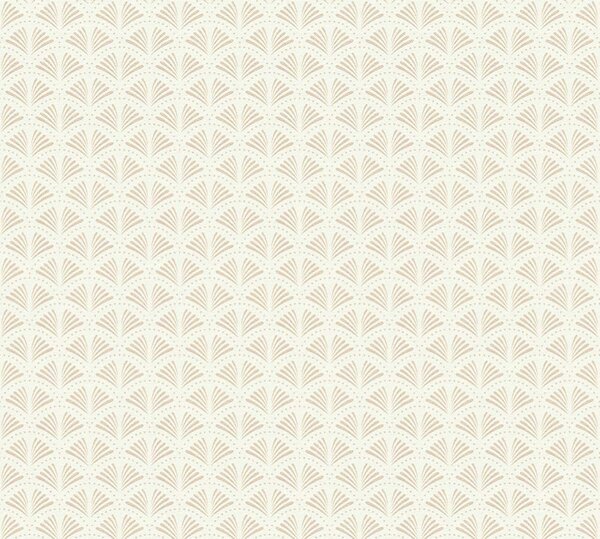 A.S. Création | Vliesová tapeta na stenu Trendwall 2 37957-1 | 0,53 x 10,05 m | biela, béžová, metalická