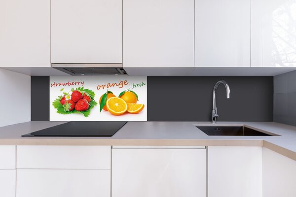 DIMEX | Dibond doska za kuchynskú linku | DBW-08040-022 Mix ovocie| 80 x 40 cm