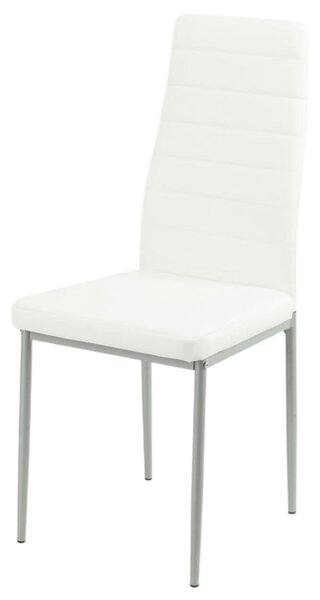 Jedálenská stolička FADILA biela/sivá