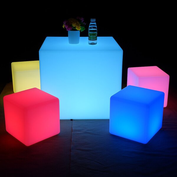 Svietiaca LED guľa 30 cm – 6 RGB + 3 biele