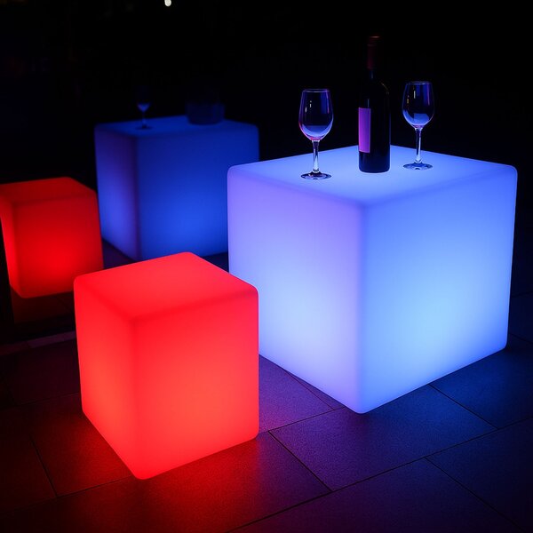 Svietiaca LED guľa 30 cm – 6 RGB + 3 biele