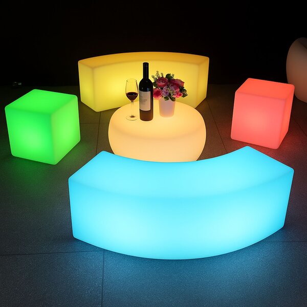 Svietiaca LED guľa 30 cm – 6 RGB + 3 biele