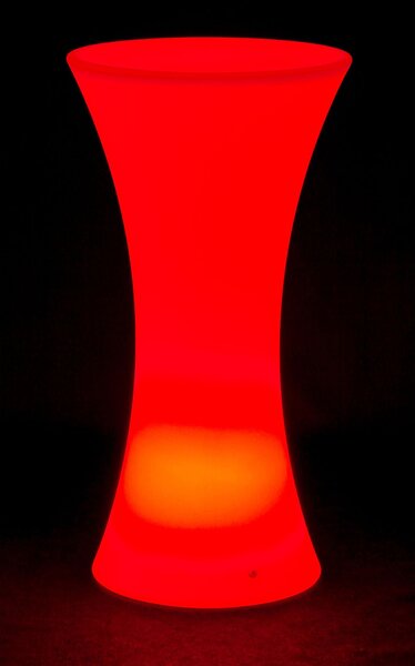 LED svietiaci kokteilový stôl, 110 x 58 cm
