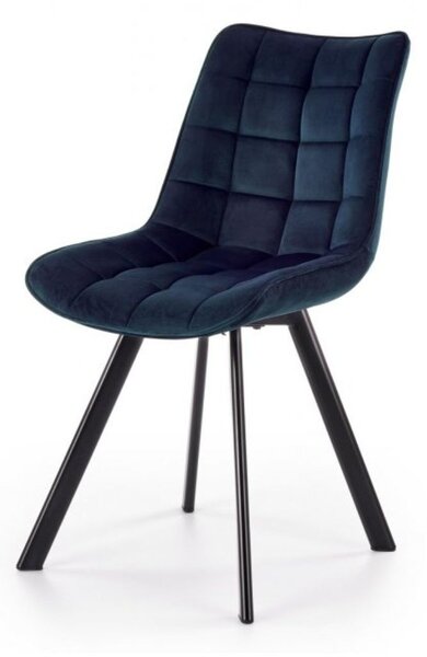 LuxuryForm Jedálenská stolička ORLEN VELUR - tmavo modrá