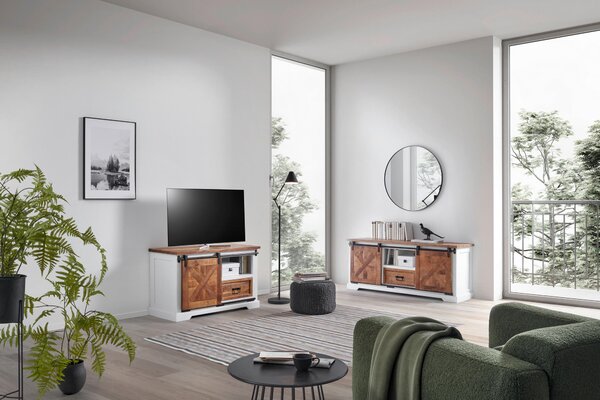 SKRINKA POD TV, biela, 105/63/45 cm MID.YOU - Online Only drobný nábytok, Online Only